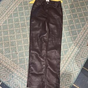 Wilfred Dark faux Leather Pants